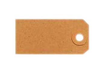 Tag Label Unstrung 108x54mm Buff (Pack 1000)